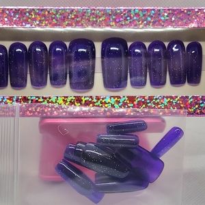 Royal Purple Press On Nails